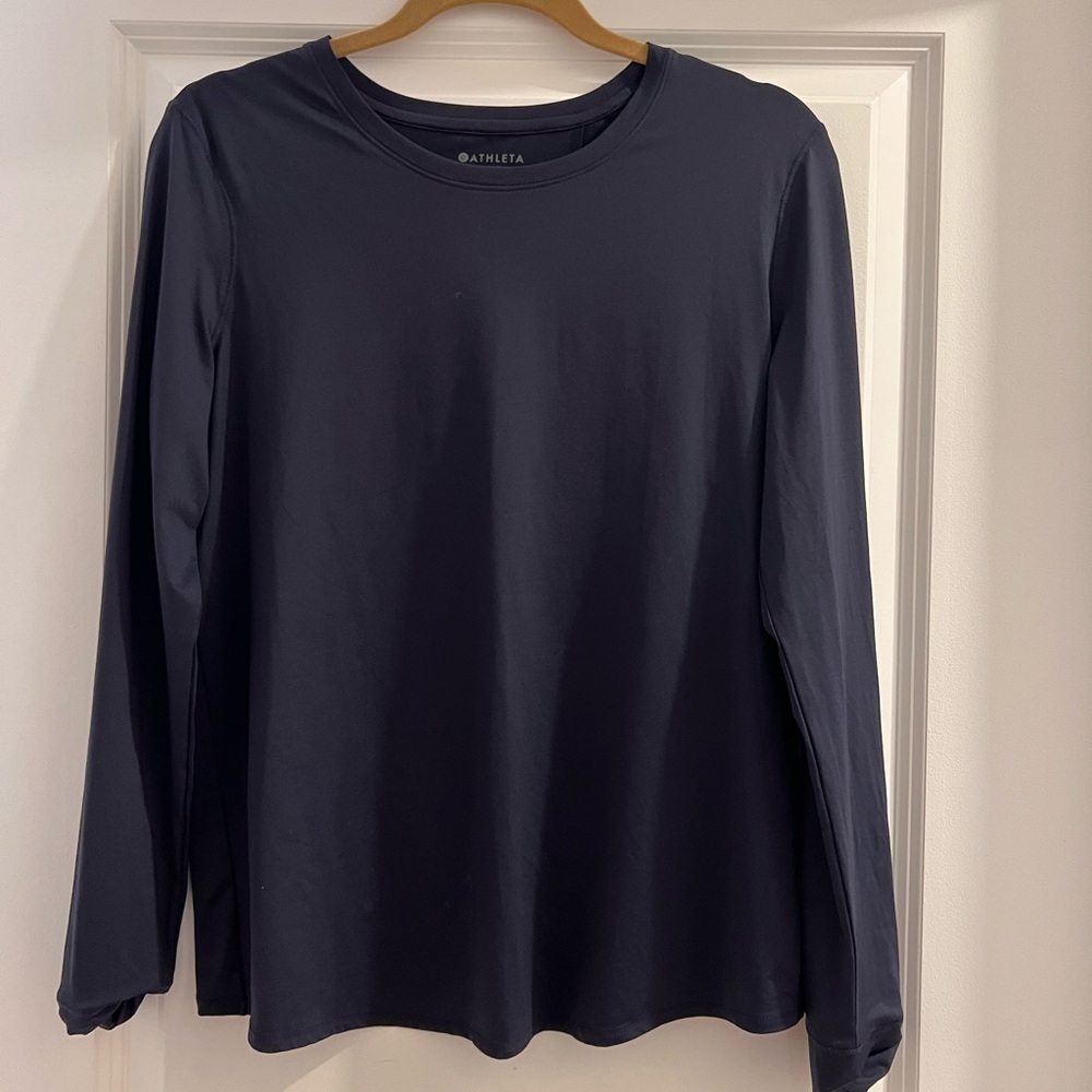 Athleta Long Sleeve Tee - Dark Blue
